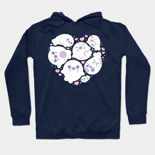 Cute Seals Hoodie by mikitzune